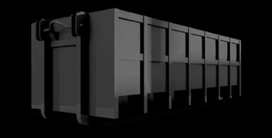 Roll-off dumpster for renovation and cleanout projects